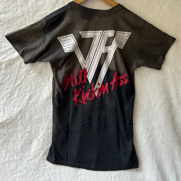 RARE Vintage 1988 Van Halen OU812 Tour Shirt Size Medium w/ Back Hit! - Picture 2 of 3